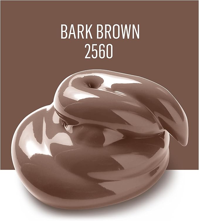 FolkArt Acrylic Paint in Assorted Colors (2 oz), 2560, Bark Brown (Pack of 2)
