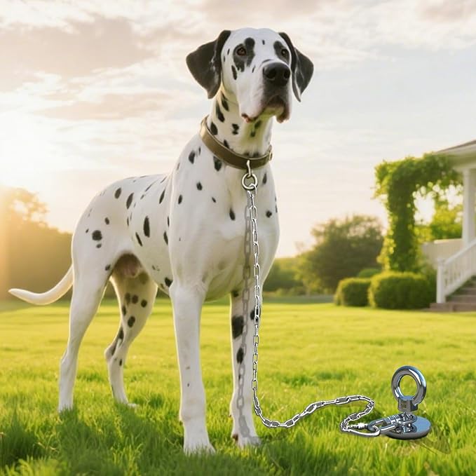 TOPKNOT Dog Tie Out Stake for Yard,(up to 300lbs),360° Swivel Dog Run Anchor,Use Any Tie Out Cable or Yard Leash- Outdoor Camping(Anchor Only)