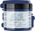 Dixie Belle Silk All-in-One Mineral Paint - Nautical (16oz) - Navy Blue Water Based Built-In Primer + Topcoat for Wood + Metal - Durable Furniture Paint - Low Reflective Finish