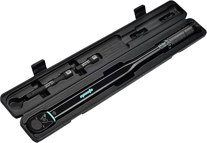 EPAuto 1/2-Inch Drive Click Torque Wrench, 25-250 ft-lb/33.9-338.9 Nm, Black | 1/2-Inch Drive Click Torque Wrench, 25-250 ft-lb/33.9-338.9