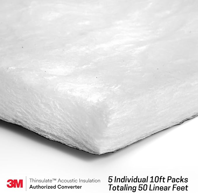 3M Thinsulate SM600L Automotive Camper Van Insulation 60 Inch x 600 Inch (5 Feet x 50 Feet)
