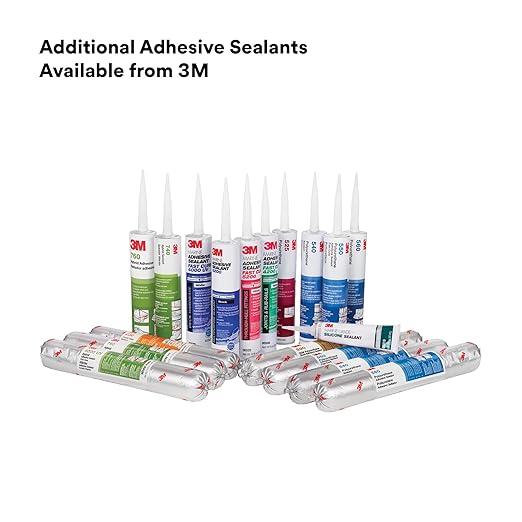3M Marine Adhesive Sealant 5200FC Fast Cure, White, Flexible Bonds, Water-Resistant, 10 fl oz (295 mL) Cartridge with Nozzle, 1 Each