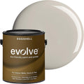 EVOLVE Interior Paint & Primer, Eggshell (Refined Pewter), 1 Gallon – One-Coat Coverage, Excellent Hide, Low VOC, Low Odor, Washable Paint for Walls, Doors & Trim