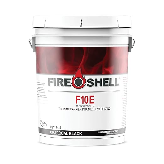 FIRESHELL F10E INTUMESCENT Coating - Charcoal Black 5-Gallon