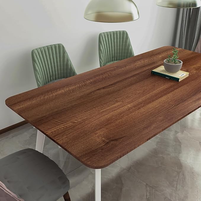 Walnut Wood Grain Contact Paper Peel and Stick Wood Wallpaper 24x78 inch Dark Wooden Look Decorative Wallpaper Removable Self-Adhesive Wood Vinyl Wrap for Kitchen Cabinet Countertop Table