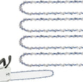 4 Pack 8 Inch Chainsaw Chain 3/8" LP Pitch .043'' Gauge 33 Drive Links fits Ryobi, Greenworks, Milwaukee, Poulan and more