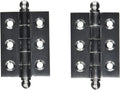 Deltana CH2015U26D Solid Brass 2-Inch x 1-1/2-Inch Cabinet Hinge with Ball Tips