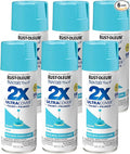 Rust-Oleum 267116-6PK Painter's Touch 2X Ultra Cover Spray Paint, 12 oz, Gloss Seaside, 6 Pack