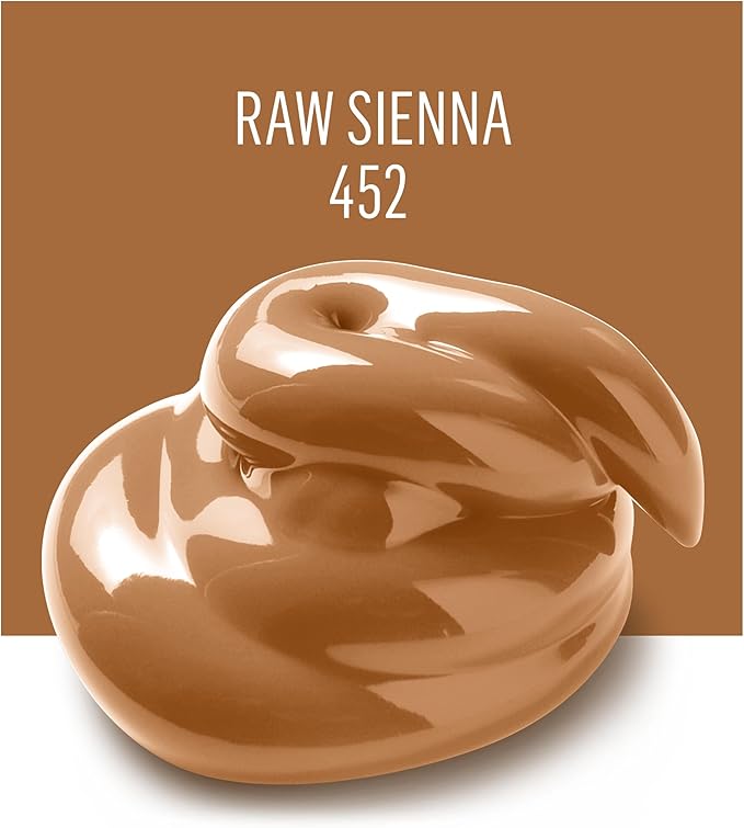 FolkArt Acrylic Paint in Assorted Colors (2 oz), 452, Raw Sienna