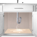 The Original Under Sink Mat - Silicone Waterproof mat, Trimmable, Easy to Clean, Kitchen cabinet liner, Under sink protector mats, Drip Tray with Lip - 28" x 19" or smaller