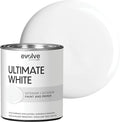 EVOLVE Ultimate White Paint & Primer in One, Eggshell White, 1 Quart – Interior & Exterior, One-Coat Coverage, Excellent Hide, Low Odor, Low VOC, Washable Paint for Walls, Ceilings & Trim