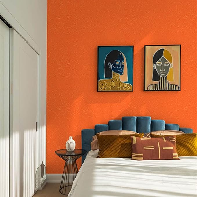Orange Peel and Stick Self Adhesive Wallpaper Countertop Contact Paper | Removable Embossed Silk Waterproof Bathroom Wallpaper 15.7" X 196.8" Kitchen Vinyl Wrap for Cabinet Shelf Liner Paper