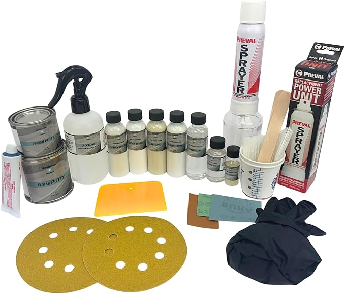 Tub Repair Kit with Color Match, Strong Fiberglass Repair kit, Repairs Non-weightbearing Surfaces in Bathtub