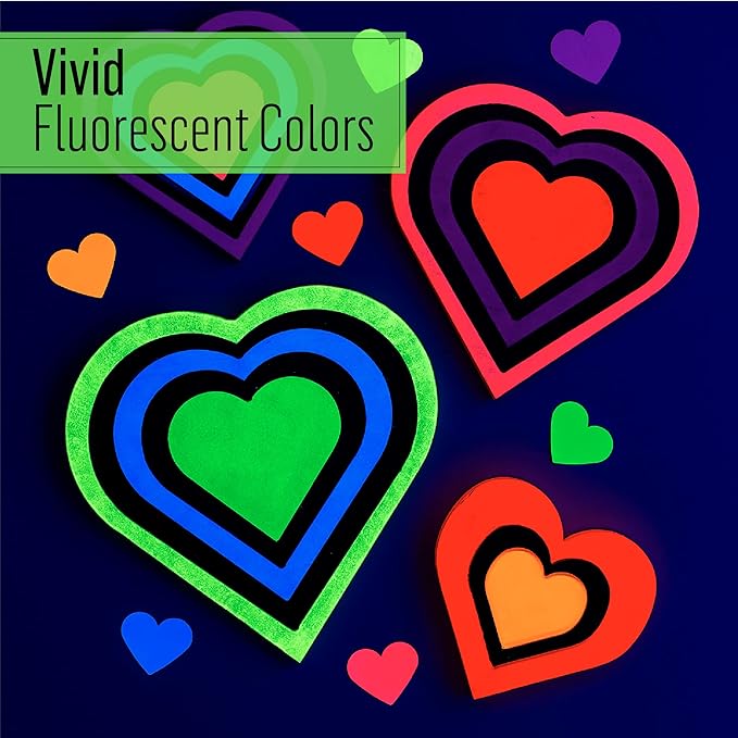 FolkArt Neon Glow Acrylic Paint Set, 2 oz, 8 Fl Oz