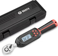VANPO 1/4 Inch Digital Torque Wrench, 1.1-22.1 Ft-lbs/1.5-30Nm, with Preset Values, 2% Accuracy, Buzzer and LED Notification, Small Electronic Torque Wrench for Bicycles | 1.5-30 N.m Electronic Torque Wrench Set with Preset Values, 2% Accuracy, Buzzer ...