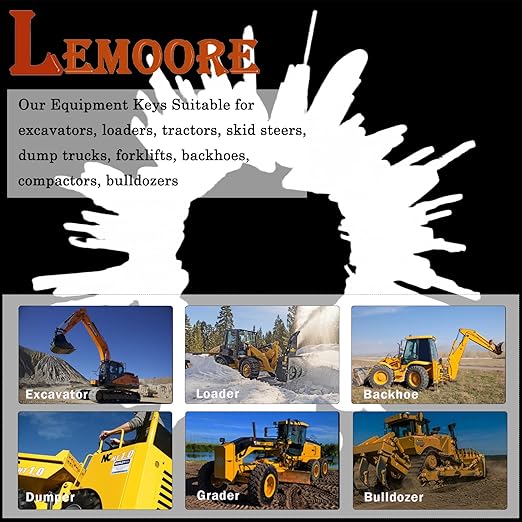 95PCS Heavy Equipment Keys,Construction Machine Operator Ignition Keys for Genie Skyjack JLG JD Cat Case Komatsu Kubota Sany New Holland Takeuchi Terex Yammar Toyata Bobcat