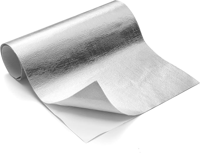 FLASLD Thermal Block - Automotive Heat Shield - Reflective Aluminum, Insulation & Adhesive 40'' X 60''