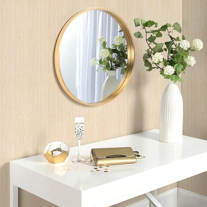 Beige Grasscloth Peel and Stick Wallpaper Vintage Texture Removable Waterproof Wallpaper for Room Walls, Cabinets, Furniture, Drawers, Desk A Set of 15.7"x300"