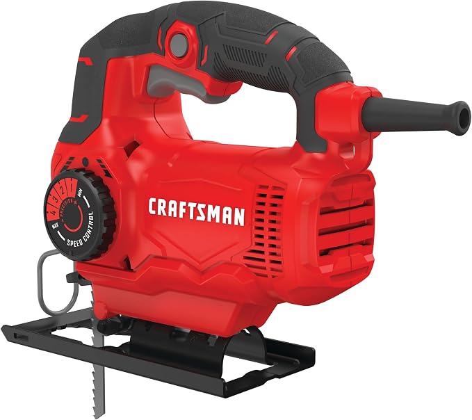 CRAFTSMAN Jig Saw, 4 Orbital Settings, Up to 3,000 SPM, 5 Amp, Corded (CMES610)