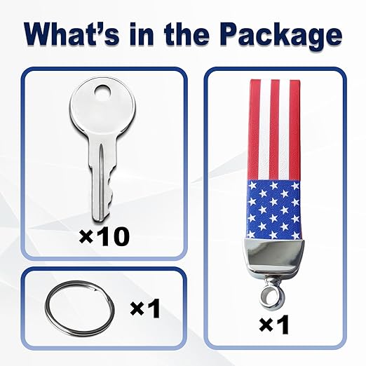 10PCS Equipment Keys CH510, Fit Some Truck Boxes and toolboxes from Delta, Brute Boxes, Better Built, DeeZee, Lund, Tractor Supply, Craftsman, Owens Products, UWS, Northern Tool