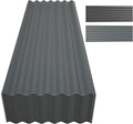 Metal Roof Panels 25Pcs 60.6×20.5 Inches with Screws, Corrugated Tin Roofing Panels Waterproof,Steel Wall Panel Siding Panels Sheets for Garages Sheds Chicken Coop Stables and Mobile Homes,Grey
