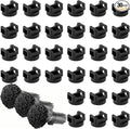 30 Pcs Magnetic Zip Tie Mounts with 300 Cable Ties Magnetic Cable Clips Magnet Cable Holder and Wire Holder for Cable Management Home Office Garage Marine Electrical Wiring (22mm)