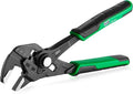 SK 7.5" Pliers Wrench, Smooth Parallel Jaw Water Pump Pliers, CR-V Steel | Groove Joint Pliers, Adajustable 13 Positions Up to 1-1/2" Jaw Capacity, Ergonomic Anti-slip Handle for Comfortable Grip