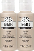 FolkArt Acrylic Paint in Assorted Colors (2 oz), 420, Linen (Pack of 2)