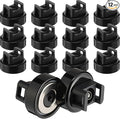 Yookeer 12 Pieces Magnet Zip Tie Mount 22 mm Heavy-duty Magnetic Zip Tie Mounts 22LBS Strong Multipurpose Wire Cable Holder Mount for Home Office Wire Management Marine Electrical Wiring