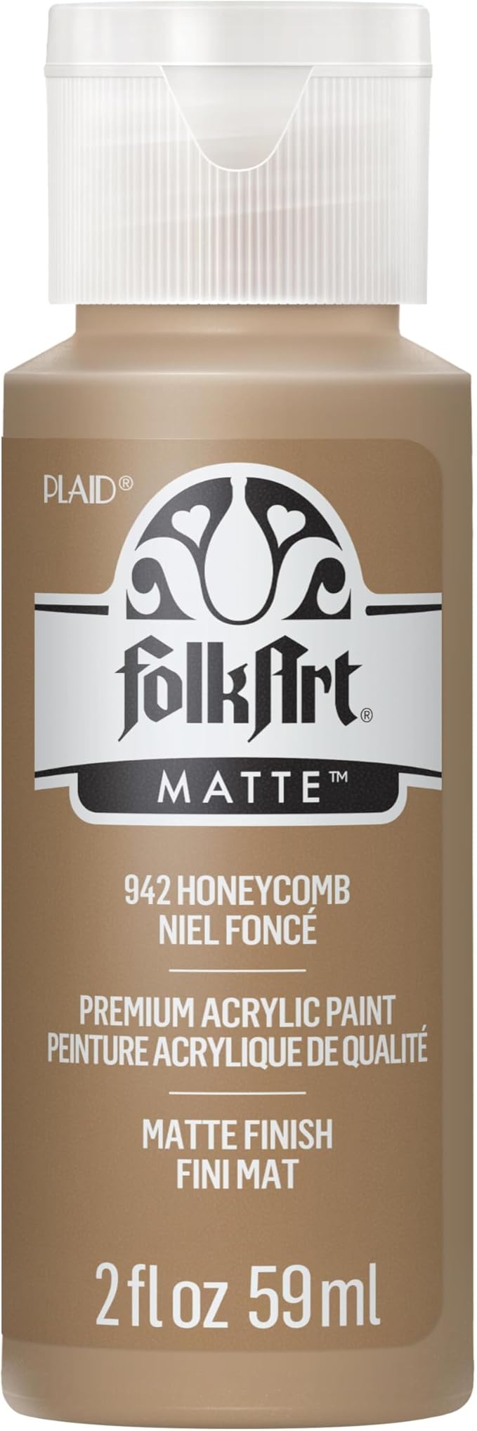 FolkArt Acrylic Paint in Assorted Colors (2 oz), 942, Honeycomb