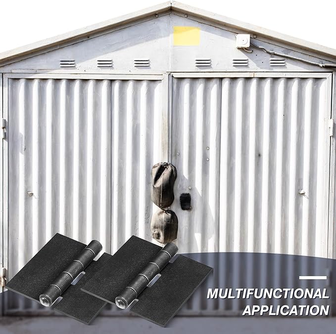 3 Heavy Duty Weldable Hinges 12 Ga Welding Long Lasting Steel Butt Hinge Corrosion and Rust Resistant Metal Weld on Hinges for Trailer Door Gates (4 Pcs)