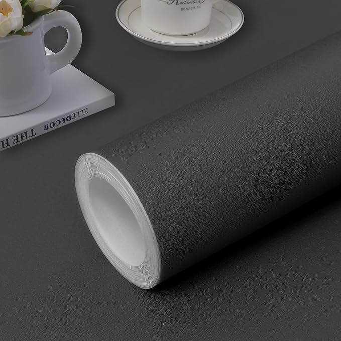 15.7"x 984.2" Grey Wallpaper Self Adhesive Peel and Stick | Wall Pattern for Living Room TV Wall Store Backdrops Thick Wallpaper PVC DIY Decorative Roll