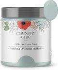 Country Chic All-in-One Chalk Paint for Furniture, Cabinets, Home Decor, Eco-Friendly, Matte Finish, Built-In Primer & Top Coat for Wood, Metal - No Wax Needed (Dune Grass (Green), - Pint 16 oz (475 ml)
