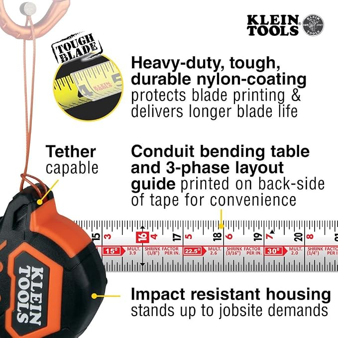 Klein Tools Tape Measure and Level Bundle | 9225 + 935AB4V