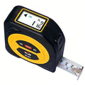 TLW Digital Tape Measure 16ft/5m, 25mm Wide Blade Retractable Measuring Tape with Easy Read LCD Screen, 9 Data Memory, 2-in-1 Auto Lock Metric and Imperial Units