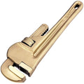 CS Unitec | Non-Sparking Pipe Wrench | American Type | 8 in. | Max Dia. 1 in. TUV Certified | Aluminum Bronze | Non-Magnetic | Corrosion Resistant | EX502-8A