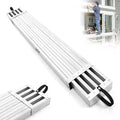 Garvee 8-13FT Aluminum Telescoping Work Plank, 12.5 inch Width Extension Plank, 440Lbs Capacity Extension Boards, Adjustable Scaffolding Plank with Skid-Proof Platform Scaffold Ladder Accessory