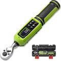 Digital Torque Wrench 1/4" Drive-4-266In.Lb for Bike Motorcycle | Electric Torque Wrench(0.45-30N.m),Vibration Buzzer LED Indicator,±2% Accuracy 5 Units for Precision Parts Engine DIY