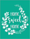 Home Sweet Home Screen Stencil, Chalk Paint Screen Transfer, Reusable Self-Adhesive Screen Printing Stencils for Wood, Fabric, Pillows, Walls DIY Home Decor.