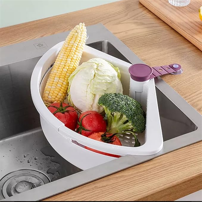 Kitchen Strainers Sink Rack Foldable Kitchen Drain Basket Dish Multifunctional Organizer Accessories Gadgets