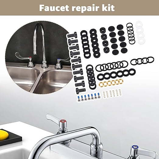 B-6RK Repair Kit Compatible with T&S Brass Faucets Replacement for T&S Brass B-6RK Faucets Repair Kit Includes Parts for Various Sink Valves