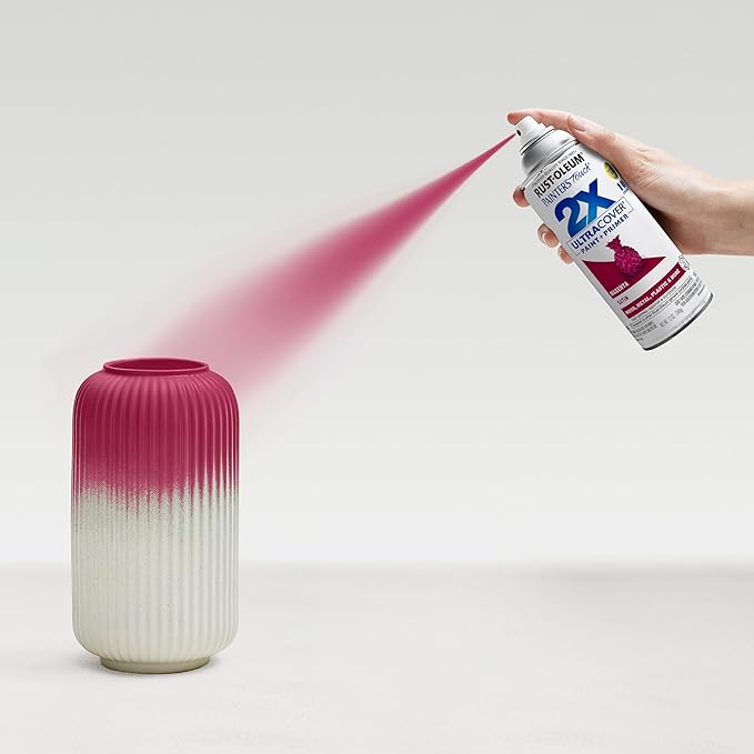 Rust-Oleum 334087 Painter's Touch 2X Ultra Cover Spray Paint, 12 oz, Satin Magenta (Pack of 4)