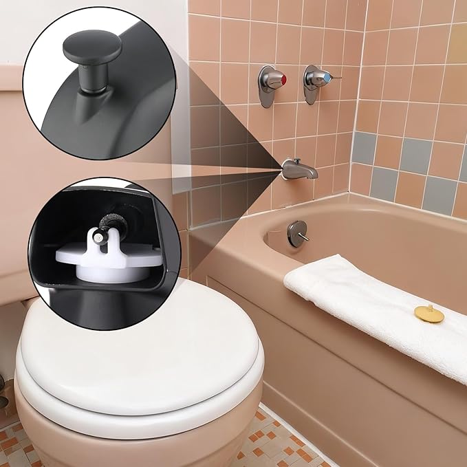 Universal Tub Spout Diverter Repair Kit, 2 Set Shower Diverters Tub Spout Repair Kit Includes 2 Diverter Valve Stems, 2X Cup Seals, 2X Gates, Bathroom Shower Bathtub Leaky Faucet Repairing Replacement