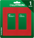 Lutron Claro 2 Gang Decorator/Rocker Wallplate, Satin, Hot (1-Pack) | SC-2-HT