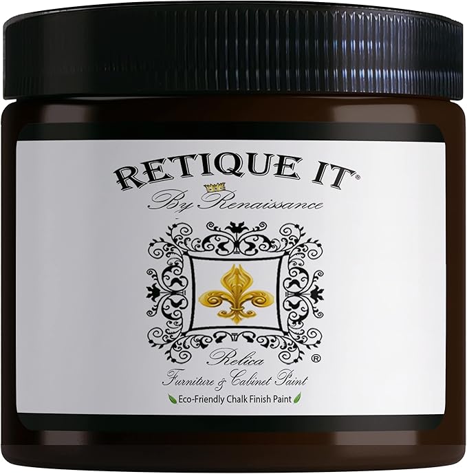 Retique It Chalk Furniture Paint by Renaissance DIY, 16 oz (Pint), 14 Arabian Coffee