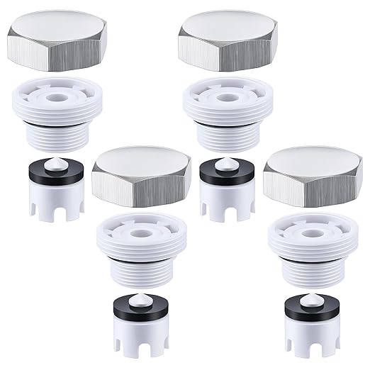 4 Pack Vacuum Breaker Repair Kit Replacement for VACVBKX1B Heavy Duty Metal Vacuum Breaker Replacement Kit for Traditional Anti Siphon Frost Free Sillcock Valves Anti Siphon Valve Repair
