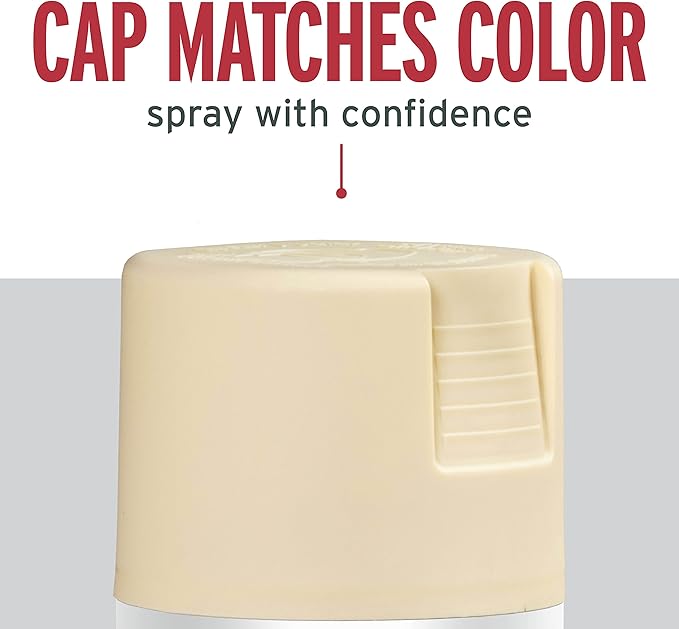 Rust-Oleum 7758830-6PK Stops Rust Spray Paint, 12 oz, Satin Almond, 6 Pack