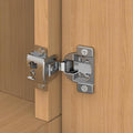 Chibery 30 Pack 1-5/16" Overlay 3D Soft Close Concealed Hinge, Face Frame Door, Small Angle Slow Close, Self Closing Hidden Satin Nickel, 105° Concealed Stainless Steel Hinges for Kitchen Cabinet Door