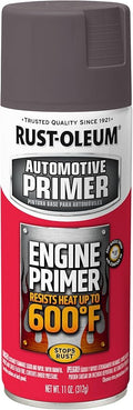 Rust-Oleum 363573 Engine Enamel Spray Paint, 11 oz, Flat Gray Primer, (Pack of 1)