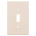 Power Gear, Light Almond, Single Toggle Switch Oversized Wall Plate Cover, 1 Gang, Unbreakable Faceplate, 3.1” x 4.9” , Screws Included, 30596